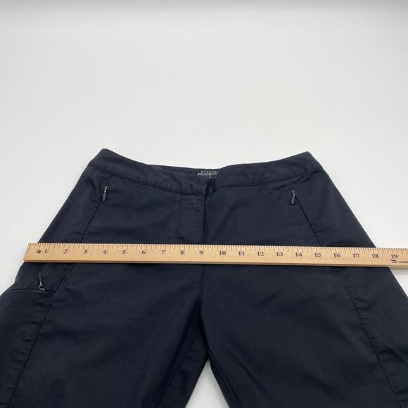 ADIDAS Pants Black Cropped Ankle Stretch Athletic (FLAWED) Women's Sz 2 - Picture 6 of 8